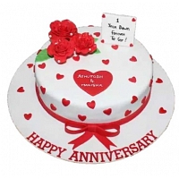 Anniversary Roses Cake - 1.5kg
